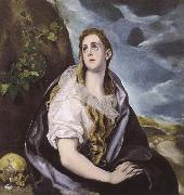 El Greco Mary Magdalen in Penitence oil painting reproduction